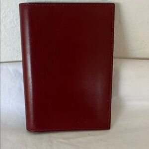 Classic Hermes Leather Passport Wallet Unisex
